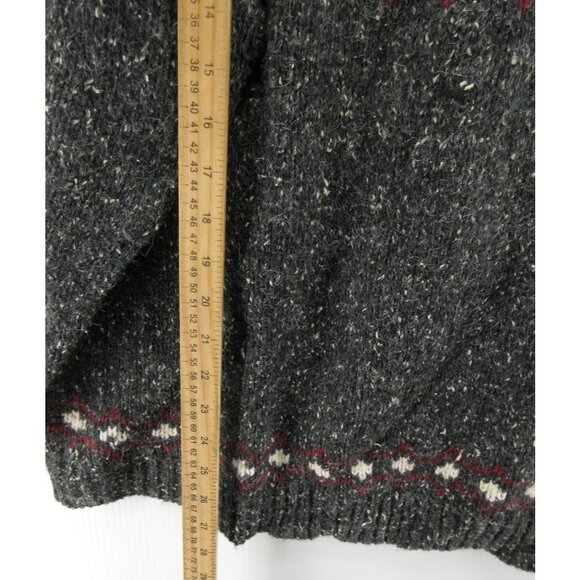 VINTAGE St Johns Bay Sweater 3X Plus Wool Fair Isle Nordic Yoke 90s * - Picture 5 of 11